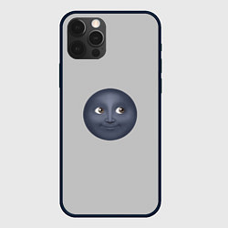 Чехол для iPhone 12 Pro Max Темная луна, цвет: 3D-черный