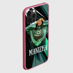 Чехол для iPhone 12 Pro Max Манижа Manizha, цвет: 3D-малиновый — фото 2