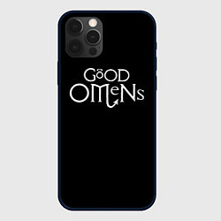 Чехол для iPhone 12 Pro Max GOOD OMENS БЛАГИЕ ЗНАМЕНИЯ КРЫЛЬЯ, цвет: 3D-черный