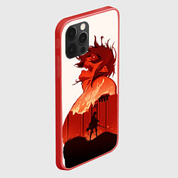 Чехол для iPhone 12 Pro Max Атака Титанов, цвет: 3D-красный — фото 2