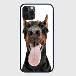 Чехол для iPhone 12 Pro Max Доберман Doberman, цвет: 3D-черный