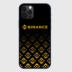 Чехол для iPhone 12 Pro Max BINANCE БИНАНС БИРЖА, цвет: 3D-черный