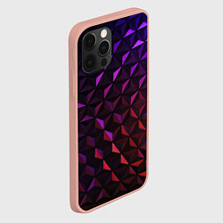 Чехол для iPhone 12 Pro Max Неоновая Текстура, цвет: 3D-светло-розовый — фото 2
