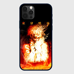Чехол для iPhone 12 Pro Max Огненый Канеки Кен, цвет: 3D-черный