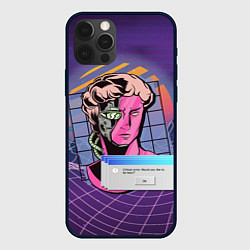 Чехол iPhone 12 Pro Max Vaporwave Cyborg Statue