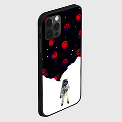 Чехол для iPhone 12 Pro Max Мысли космонавта про космос, цвет: 3D-черный — фото 2