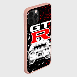 Чехол для iPhone 12 Pro Max NISSAN GT-R НИССАН GTR, цвет: 3D-светло-розовый — фото 2