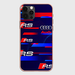 Чехол для iPhone 12 Pro Max AUDI RS SPORT АУДИ РС СПОРТ, цвет: 3D-светло-розовый