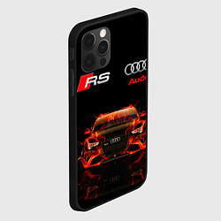 Чехол для iPhone 12 Pro Max AUDI RS 5 FIRE АУДИ РС 5, цвет: 3D-черный — фото 2