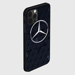 Чехол для iPhone 12 Pro Max MERCEDES BENZ 3D Geometry 3Д, цвет: 3D-черный — фото 2