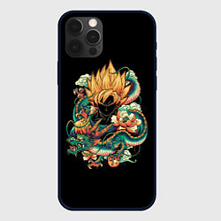 Чехол для iPhone 12 Pro Max Dragon Ball Retro Style, цвет: 3D-черный