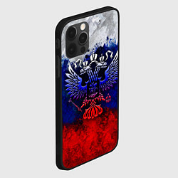 Чехол для iPhone 12 Pro Max Россия Russia Герб, цвет: 3D-черный — фото 2
