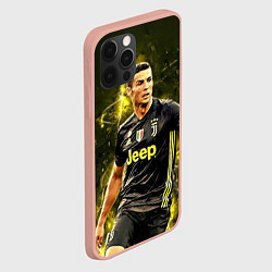 Чехол для iPhone 12 Pro Max Cristiano Ronaldo Juventus, цвет: 3D-светло-розовый — фото 2