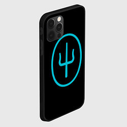 Чехол для iPhone 12 Pro Max Scaled And Icy Logo, цвет: 3D-черный — фото 2