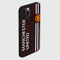 Чехол для iPhone 12 Pro Max МАНЧЕСТЕР MANCHESTER ПЛИТЫ, цвет: 3D-черный — фото 2
