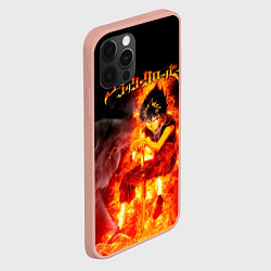 Чехол для iPhone 12 Pro Max Юно в огне Чёрный клевер, цвет: 3D-светло-розовый — фото 2