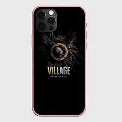 Чехол для iPhone 12 Pro Max Resident Evil Village, цвет: 3D-светло-розовый