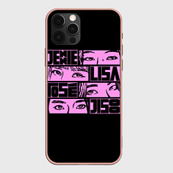 Чехол iPhone 12 Pro Max Black pink eyes