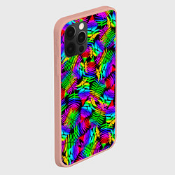 Чехол для iPhone 12 Pro Max Неоновый папоротник, цвет: 3D-светло-розовый — фото 2