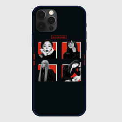 Чехол iPhone 12 Pro Max BLACKPINK Red and black