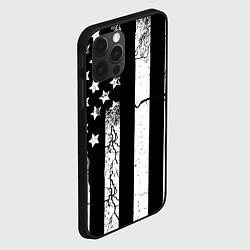 Чехол для iPhone 12 Pro Max ЗВЕЗДНО-ПОЛОСАТЫЙ, цвет: 3D-черный — фото 2