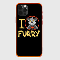 Чехол iPhone 12 Pro Max I love furry