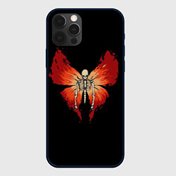 Чехол для iPhone 12 Pro Max Butterfly Skeleton, цвет: 3D-черный