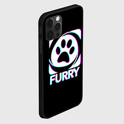 Чехол для iPhone 12 Pro Max Furry, цвет: 3D-черный — фото 2