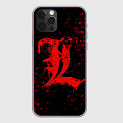 Чехол iPhone 12 Pro Max Тетрадь смерти Логотип red