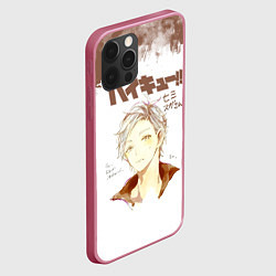 Чехол для iPhone 12 Pro Max Коши Сугавара Haikyuu!!, цвет: 3D-малиновый — фото 2