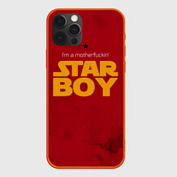 Чехол для iPhone 12 Pro Max The Weeknd - Star Boy, цвет: 3D-красный