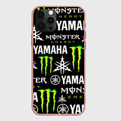 Чехол для iPhone 12 Pro Max YAMAHA X MONSTER SPORT, цвет: 3D-светло-розовый