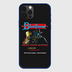 Чехол для iPhone 12 Pro Max Bloodborne 8 bit, цвет: 3D-тёмно-синий