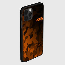 Чехол для iPhone 12 Pro Max KTM КТМ CAMO RACING, цвет: 3D-черный — фото 2