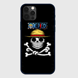 Чехол для iPhone 12 Pro Max Пираты Соломенной Шляпы One Piece, цвет: 3D-черный