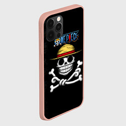 Чехол для iPhone 12 Pro Max Пираты Соломенной Шляпы One Piece, цвет: 3D-светло-розовый — фото 2