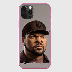 Чехол для iPhone 12 Pro Max Ice Cube Айс Куб Z, цвет: 3D-малиновый
