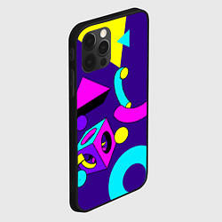 Чехол для iPhone 12 Pro Max Геометрические фигуры, цвет: 3D-черный — фото 2