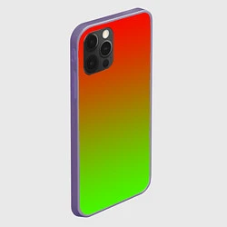 Чехол для iPhone 12 Pro Max Градиент Яблоко, цвет: 3D-серый — фото 2