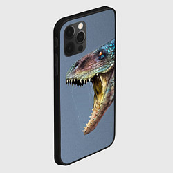 Чехол для iPhone 12 Pro Max Хищный динозавр Dino Z, цвет: 3D-черный — фото 2