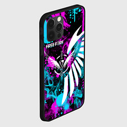 Чехол для iPhone 12 Pro Max FREE FIRE NEON, цвет: 3D-черный — фото 2