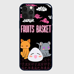 Чехол для iPhone 12 Pro Max FRUITS BASKET ГЛАВНЫЕ ГЕРОИ, цвет: 3D-черный