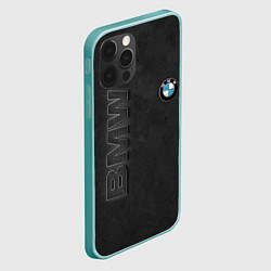 Чехол для iPhone 12 Pro Max BMW LOGO AND INSCRIPTION, цвет: 3D-мятный — фото 2