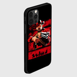 Чехол для iPhone 12 Pro Max Red Dead Redemption 2, цвет: 3D-черный — фото 2