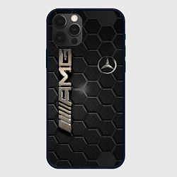 Чехол для iPhone 12 Pro Max MERCEDES LOGO BRONZE, цвет: 3D-черный