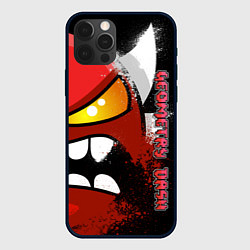 Чехол для iPhone 12 Pro Max Geometry Dash: Angry, цвет: 3D-черный