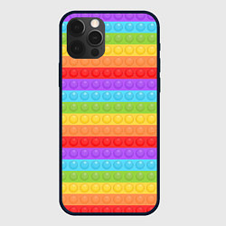 Чехол для iPhone 12 Pro Max ПОП ИТ POP IT, цвет: 3D-черный
