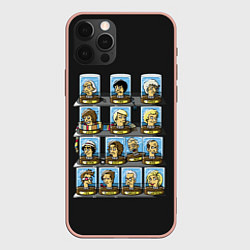 Чехол для iPhone 12 Pro Max 12 Докторов, цвет: 3D-светло-розовый