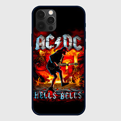 Чехол для iPhone 12 Pro Max ACDC HELLS BELLS, цвет: 3D-черный
