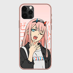 Чехол для iPhone 12 Pro Max Zero Two Darling in the Franxx, цвет: 3D-светло-розовый